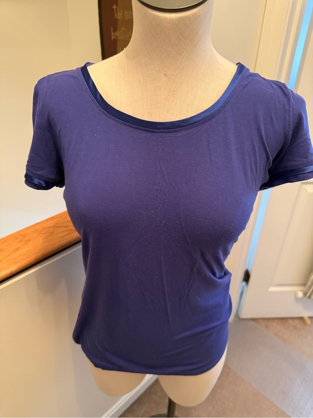 Willi Smith Short Sleeve Crewneck Tee in Purple